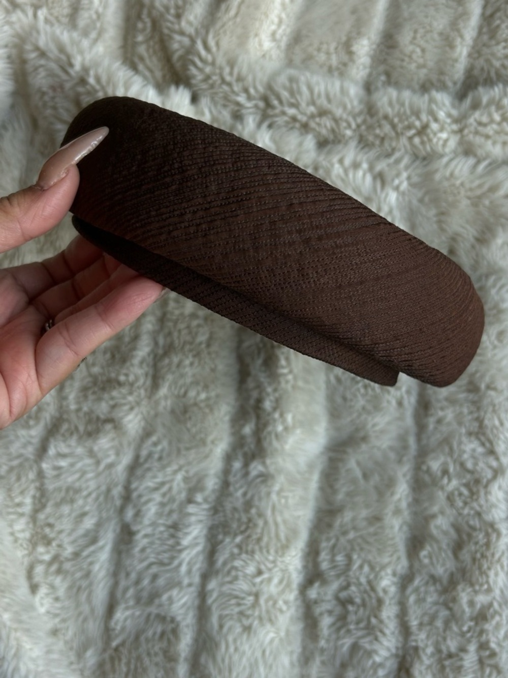 Vintage Neiman Marcus Brown Textured Pill box hat